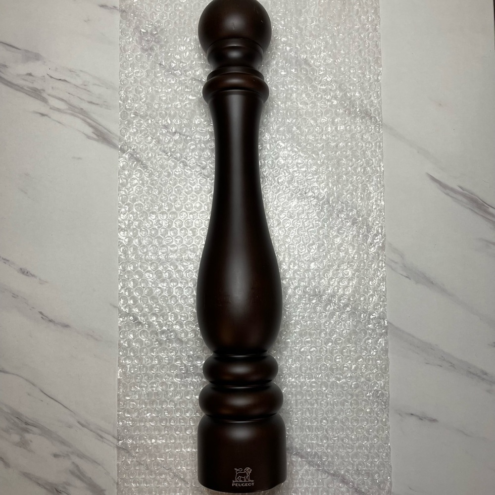 Peugeot Pepper mill, chocolate finish, beech wood, 50cm